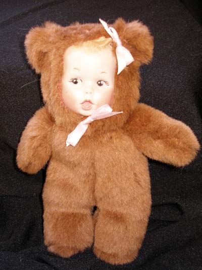 Teddy bear with clearance human face